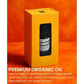 AuraHale Organic Alpine Breeze Essential Oil – 100% Pure & Undiluted | Therapeutic Grade Blend for Aromatherapy & Diffusers | Bottled in The UK