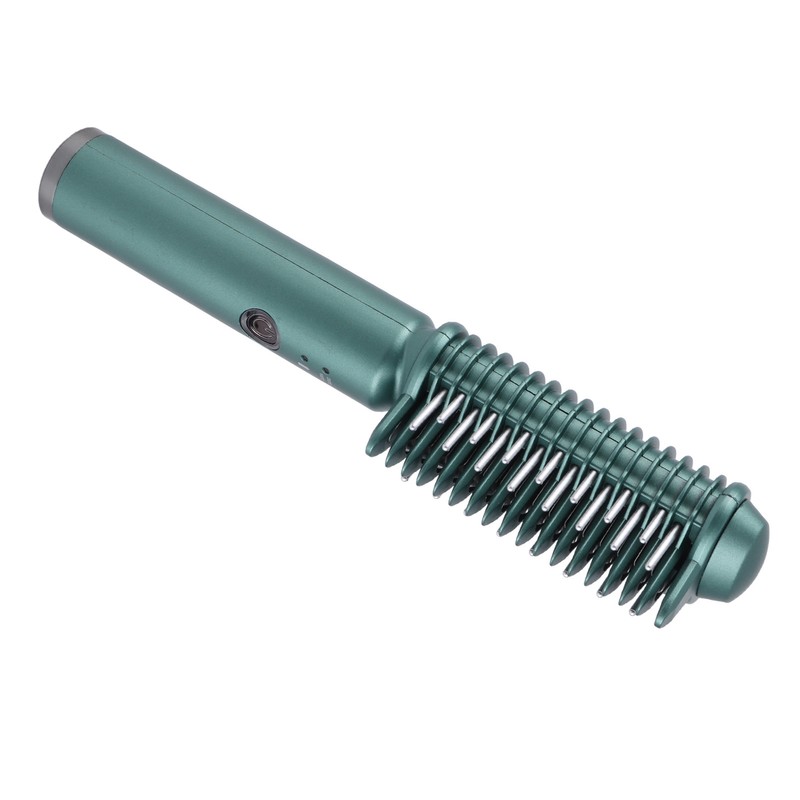 Cordless Hair Straightening Curling Brush Evenly Quickly Heating USB Rechargeable
