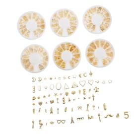 Baluue Star Moon Nail Alloy Decor for Nail Art Accessories Elegant Manicure Decorations for Home Salon Parties for Natural