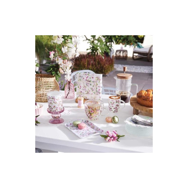 Ambiente Vibrant Spring Blosson Design Melamine 21cm x 13cm Flowers