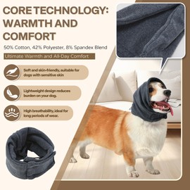 AOOLMOL Dog Head Ear Warp Relief Ear Muffs Noise Protection