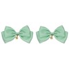Ribbon Clip with Star Charm, Set of 2, Mint