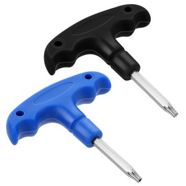 2 Pcs Golf Club Wrenches Tools Golf Torque Wrench Golf Head Adjustment Tool Stainless Steel Golf Club Driver Torque Tool with Plastic Handle, T20, Blue & Black