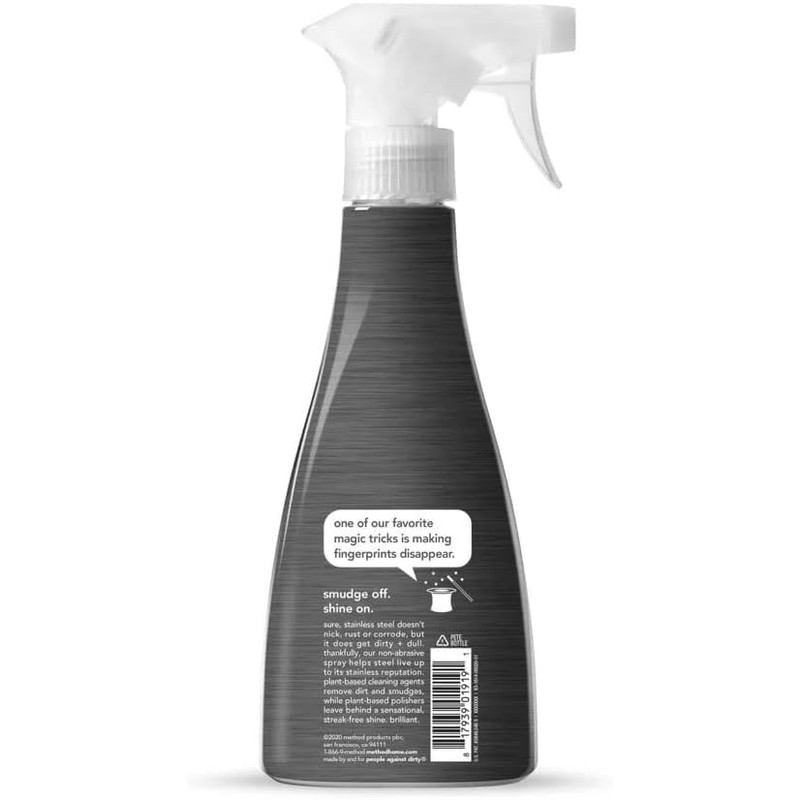 Method Stainless Steel Cleaner, Apple Orchard, 14 OZ (Pack of