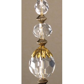 Clear Vision Crystal Clear Beauty Lampwork Glass Light / Fan Pull Chain