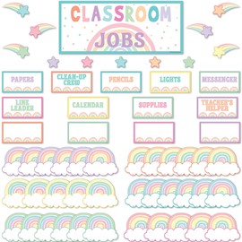 Teacher Created Resources Pastel Pop Classroom Jobs Mini Bulletin Board