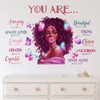 Mfault Black Girl Magic You are Beautiful Wall Decals Stickers,