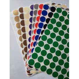 Multipurpose Color Dot Stickers-Removable,Residue-Free Adhesive Dots for Organizing,Toddler Activities, Classroom Crafts, Garage Sales,Name Tags,3500Round Stickers in 10Colors 0.75in,Write-On Labels