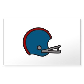 CafePress Football Helmet Sticker Rectangle Bumper Sticker Car Decal