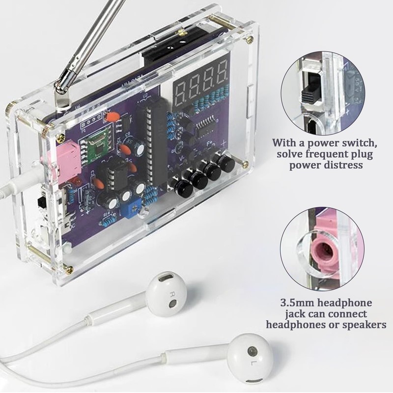 FM Radio Kit, Soldering Project Kits, DIY Electronics Kit FM