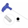 TOP-VIGOR 1Pcs 1.5mm Hex Key T-Handle, T Bar Dual End