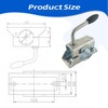 48mm Cast Trailer Jockey Wheel Clamp Centre Handle Wheel Split