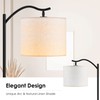 Floor Lamp for Living Room, 15W LED Arched Floor Lamp,