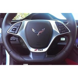Z51 Vinyl Decal for Steering Wheel - Red and Black for Corvette