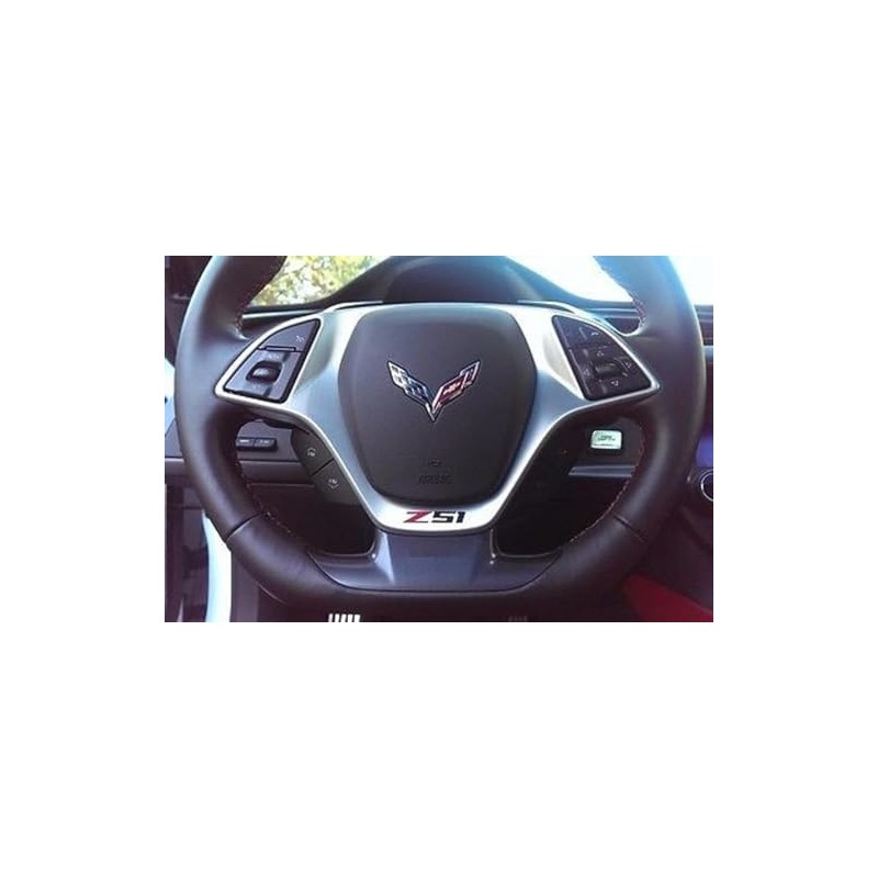 Z51 Vinyl Decal for Steering Wheel - Red and Black