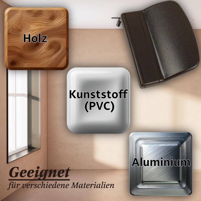 Silisto Balcony Door Handle, 7 x 4.5 x 12 mm,