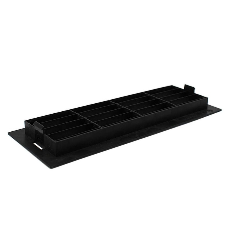 Kair Black Airbrick Grille with Surround for 204mm x 60mm