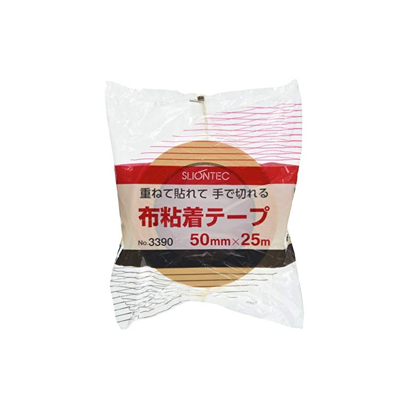 スリオンテック スリオン カラー布粘着テープ50mm イエロー 339000YL0050X25