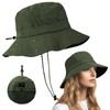 Qaestuan Sun Hat Men Women Sun Protection UPF 50+ Boonie