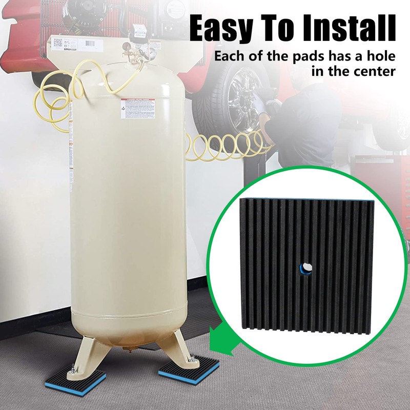 Forestchill Anti Vibration Pads, 3" × 3" × 7/8" Heavy
