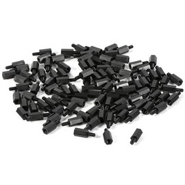 100pcs Plastic Nylon Hex M3 6mm 8mm 10mm 12mm (15mm) Spacer Male Female Spacer M3 5mm 6mm 8mm 10mm Round Head Bolt M2 M3 M4 Nut