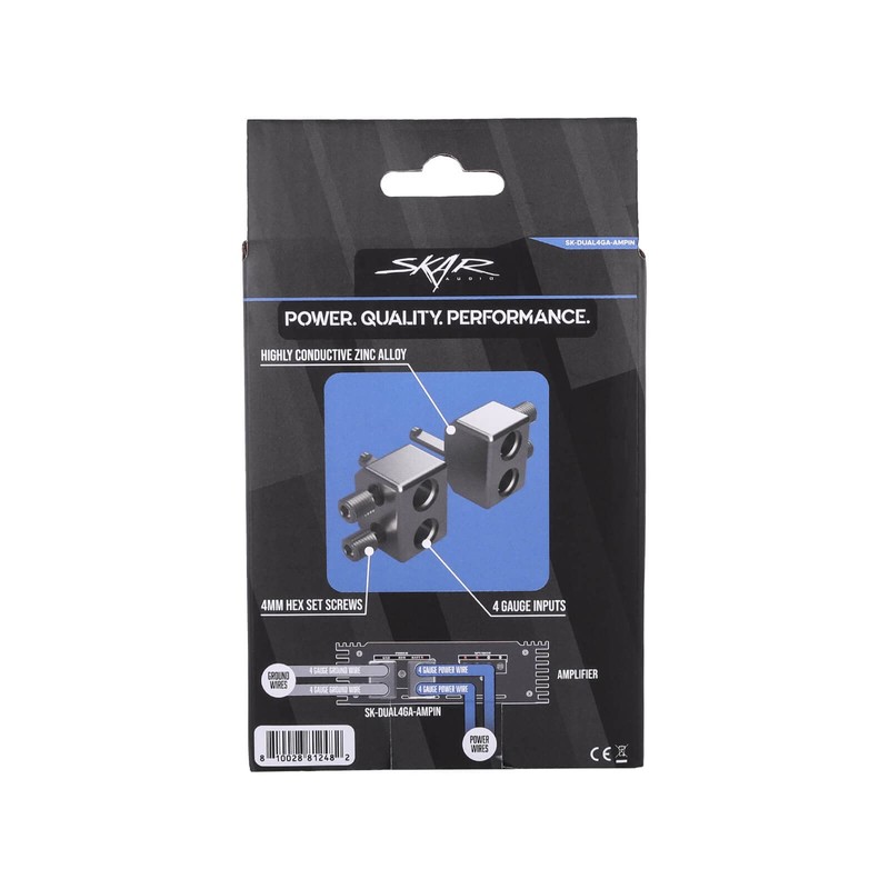 Skar Audio Dual 4 AWG (Gauge) to 4 Gauge Amplifier