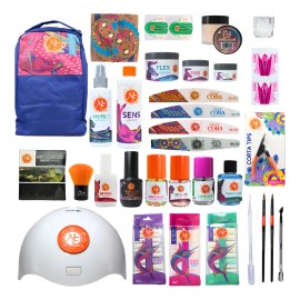 Mc Nails Master Kit 32 Pzs Mochila, Uas Acrlicas, Monmero                                                                                             