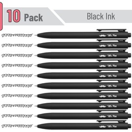 Mr. Pen Retractable Pens - Black Ink Fine Point 0.5 mm, 10 Pack Aesthetic Pens for Journaling