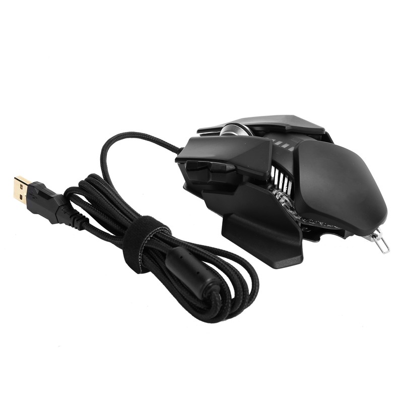 Mechanical Mouse Ergonomic Gaming Adjustable Tail Wired Computer Supplies 4000DPI