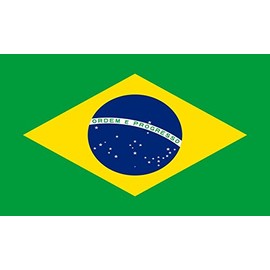 Robelli Multi Nation World Country 5 x 3 ft Flags - Variety of Countries to Choose (Brazil)