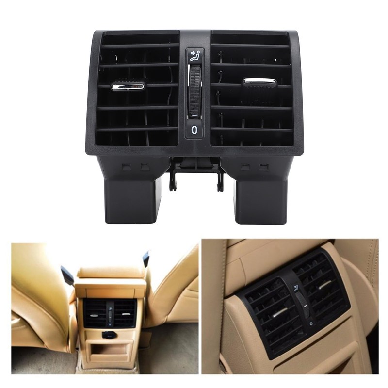 Car Rear Center Air Conditioning Outlet Vent Nozzle 1TD819203 Black