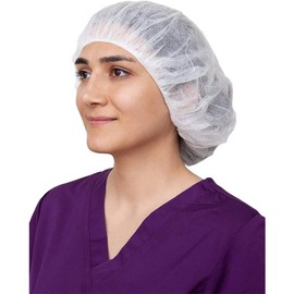 ZMDREAM Case of 1000 count Disposable Bouffant Cap Hair Cover 24 Inch White