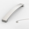 Amerdeco 10 Pack Brushed Satin Nickel Cabinet Pulls,160mm Hole Center-Drawer