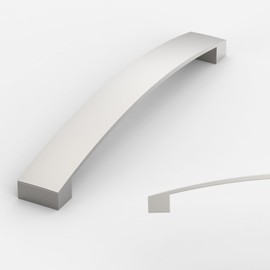 Amerdeco 10 Pack Brushed Satin Nickel Cabinet Pulls,160mm Hole Center-Drawer Handles for Kitchen&Bathroom,AM036