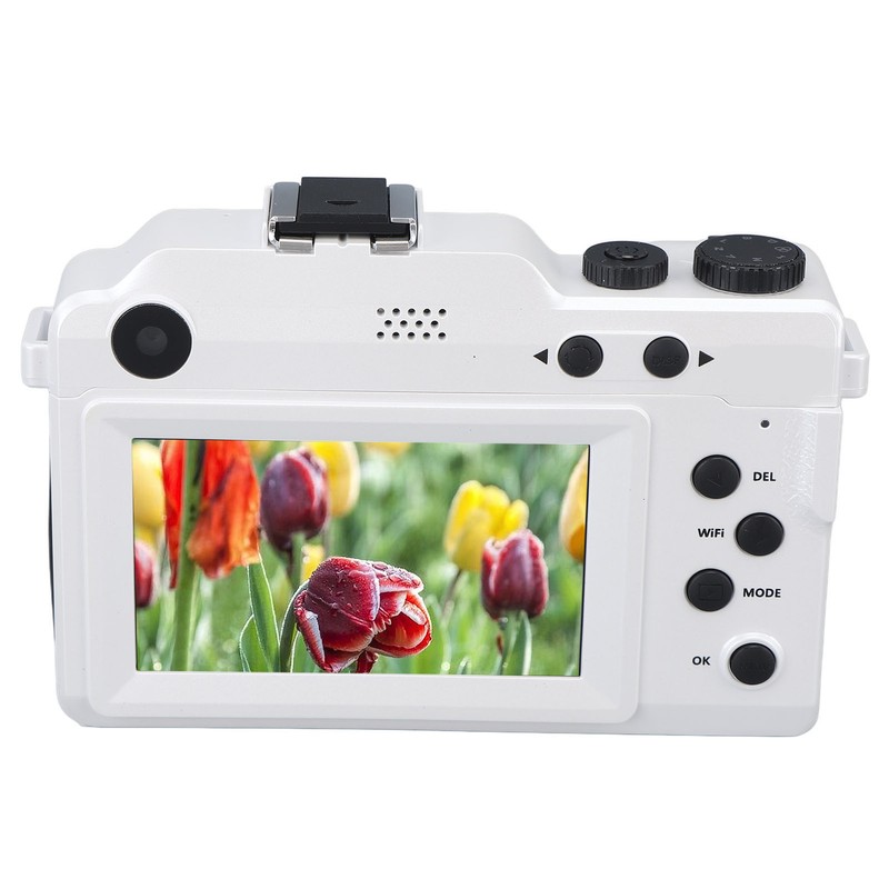 4K Digital Camera Front Rear Dual Lens 48 Megapixels 18X