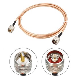 uxcell UHF (PL259) Male to N-Type Male Antenna Cable RG400 Coax Cable 1.83Meter/6Ft