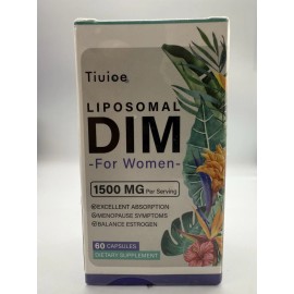 Unbranded Liposomal DIM Supplement - 1500 mg Women DIM Supplement 60 Caps ~ Exp 11/27
