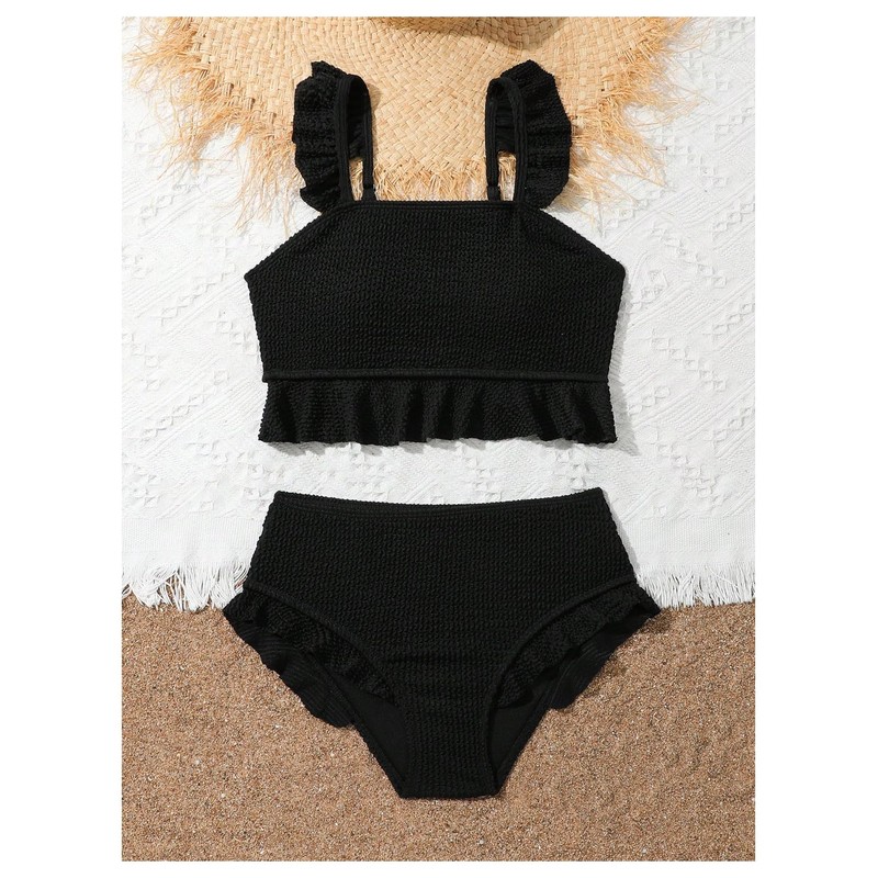 Floerns - Traje de baño de 2 piezas para niña