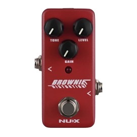 Nux Nds-2 Brownie Pedal Distorsion Britanica Guitarra Elec Color Rojo