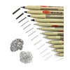 Drawing Pen Black Liner Needle Pen Black Pen 12pcs Brush