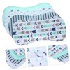 IWOWHERO 4Pcs Baby Burp Towel Cotton Burp Cloths for Baby