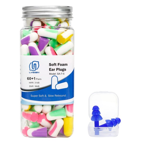 Lysian Tapones Para Los Oidos De Espuma 60 Pares Para