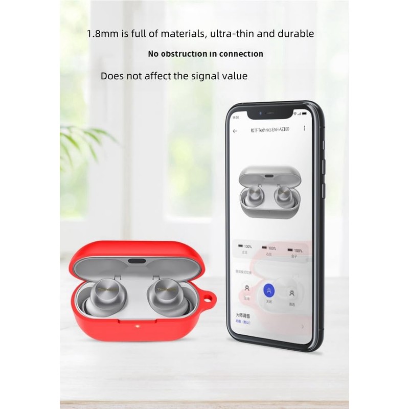 FTRONGRT Case Compatible with Technics EAH-AZ100, Soft TPU, Scratch-Resistant Protective