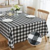 MANGATA CASA Black Gingham Thanksgiving Tablecloth - Fall Tablecloth Rectangle