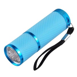 Mingzhe Mini Flash Light for LED UV Gel Curing Lamp Light Handheld Nail Dryer Nail Flashlight 9 LEDs 395nm UV Flashlights Detector for Facial