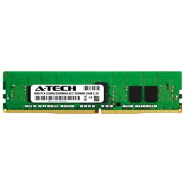 A-Tech 8GB DDR4 3200MHz PC4-25600 ECC RDIMM 1Rx8 1.2V Single Rank ECC Registered DIMM 288-Pin Server & Workstation RAM Memory Upgrade Module (A-Tech Enterprise Series)
