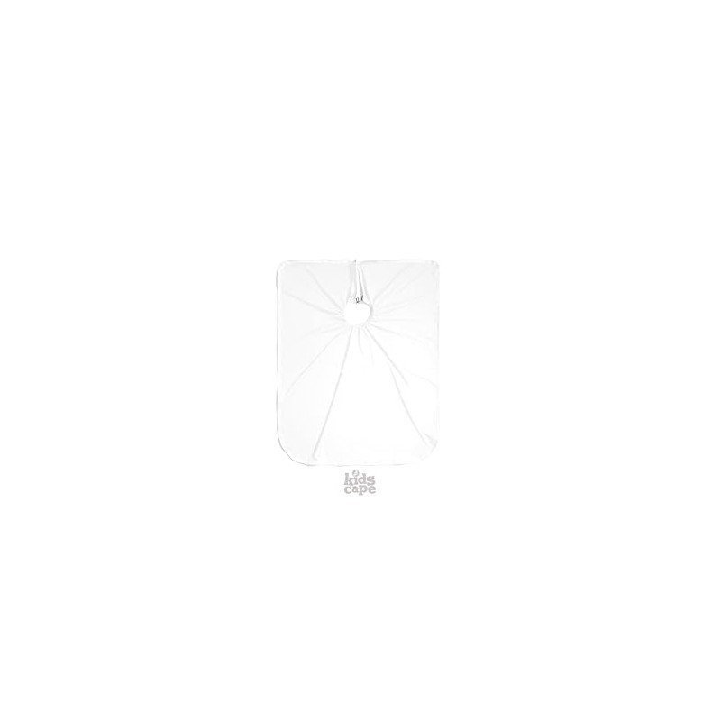 Illuzien Kids Solid White PRO Cape – Barber Cape for