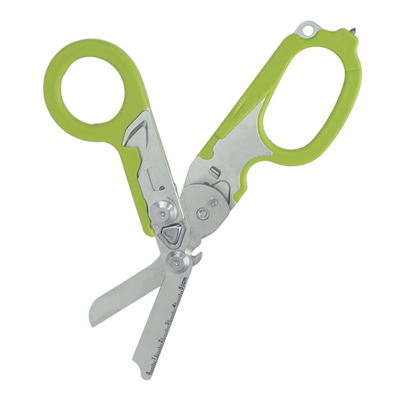 Emergency Response Shears Stainless Steel Multifunctional Foldable Scissors Pliers for