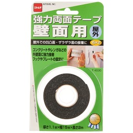 nitomuzu Strong Double-sided Tape for Wall, Outdoor , blk