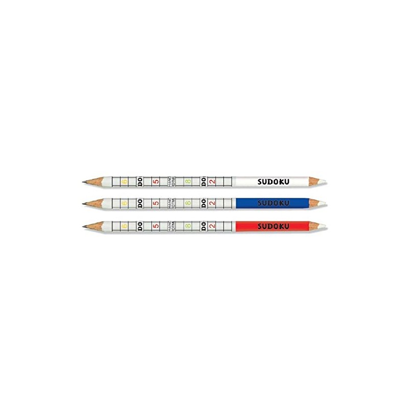 KOH-I-NOOR 2B Sudoku Graphite Pencil with Eraser (Pack of 3),
